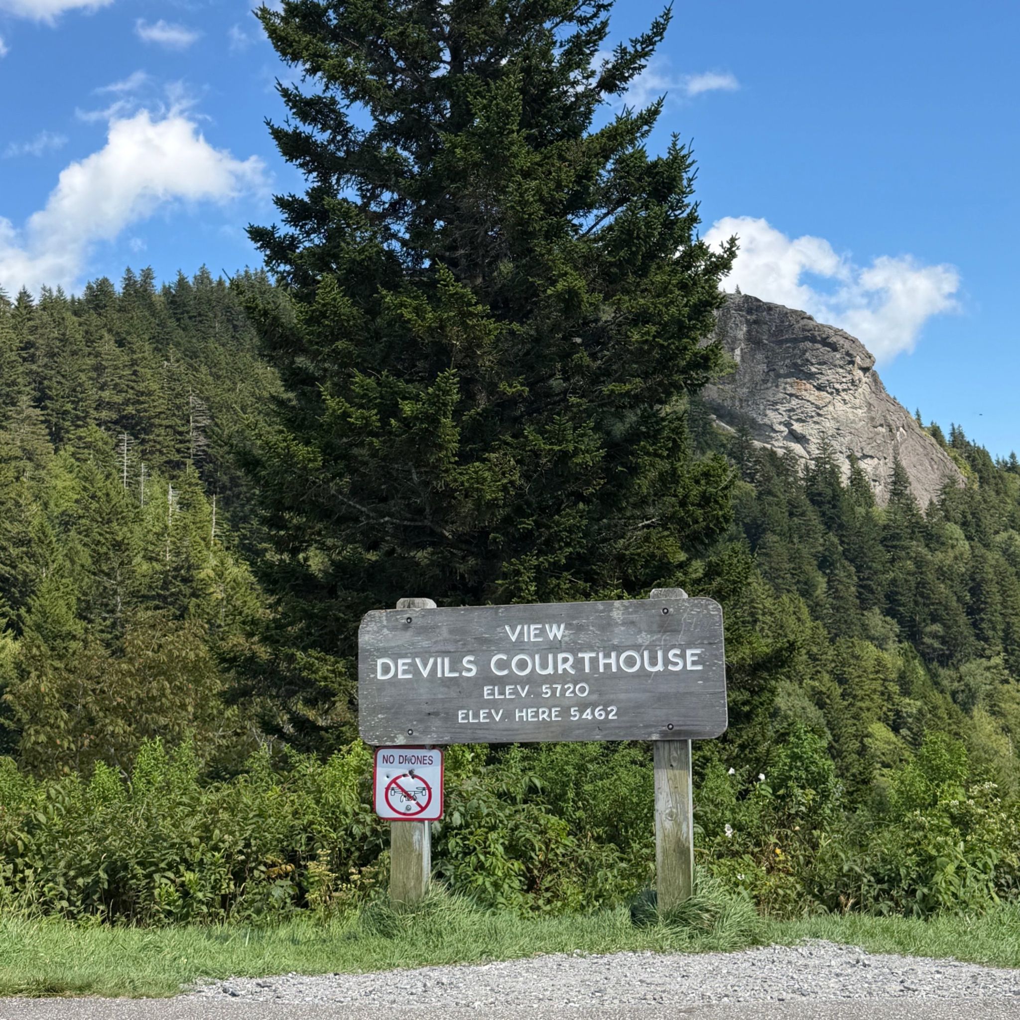 View of Devils Courthouse 