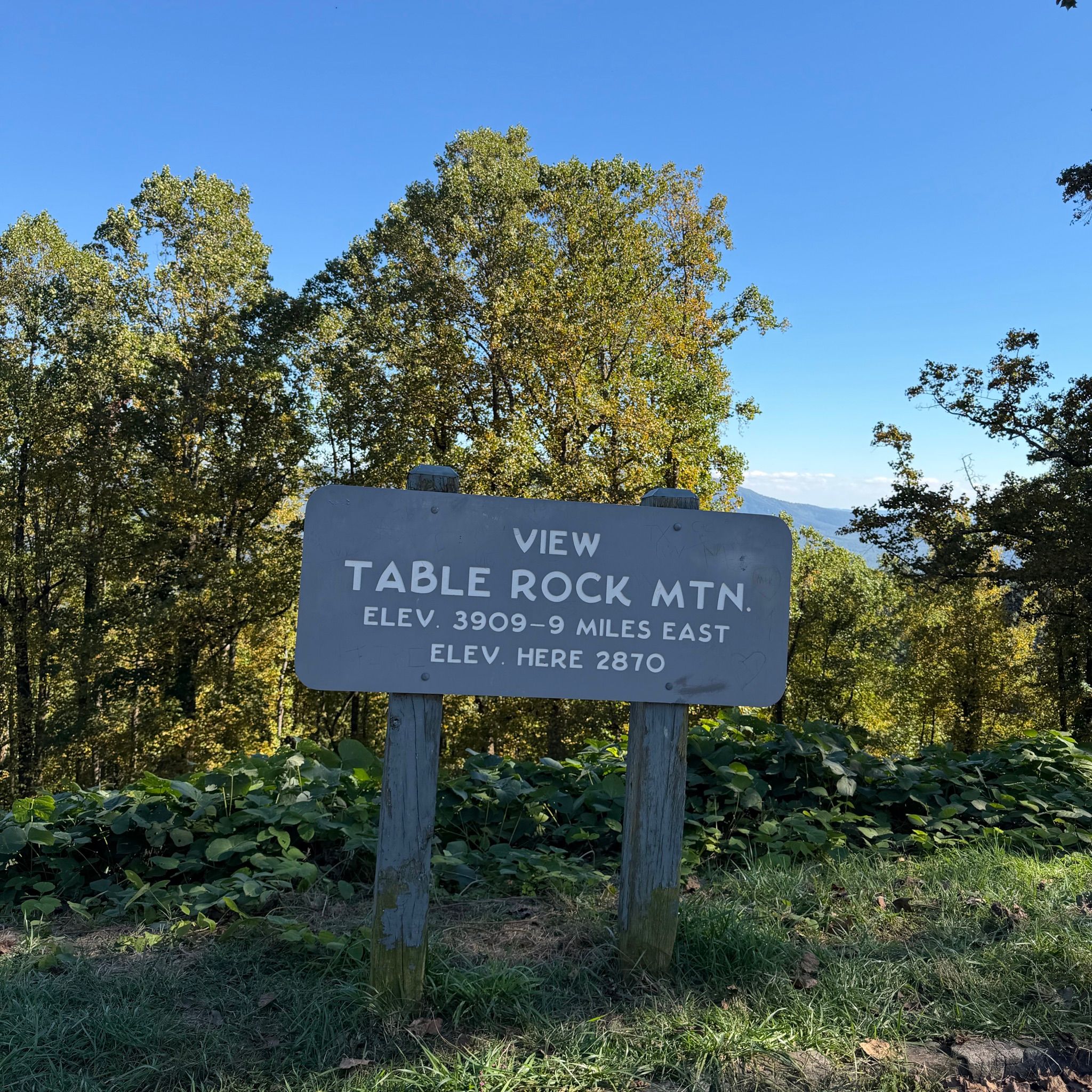View of Table Rock Mountain